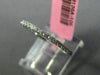 ESTATE .19CT DIAMOND 18KT WHITE GOLD 3D SEMI ETERNITY WEDDING ANNIVERSARY RING