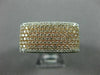 ESTATE LARGE 2.52CT DIAMOND 14KT WHITE & ROSE GOLD 3D FILIGREE ANNIVERSARY RING