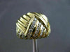 ESTATE LARGE 1.23CT ROUND DIAMOND 18KT YELLOW GOLD PYRAMID COCKTAIL RING #6349