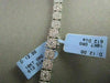 ANTIQUE 12.0CT WIDE 14KT WHITE ALL THE WAY AROUNG DIAMOND TENNIS NECKLACE