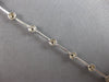 ESTATE .52CT DIAMOND 14K WHITE GOLD ROUND BEZEL BY THE YARD LOVE TENNIS BRACELET