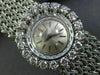 ANTIQUE LARGE 1.08CT OLD MINE DIAMOND 18KT WHITE GOLD SWISS LADIES WATCH #26262