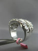 ESTATE EXTRA LARGE 4.59CT DIAMOND 18KT WHITE GOLD 3D MULTI ROW ANNIVERSARY RING