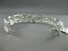 ANTIQUE WIDE 5.48CT DIAMOND 18KT WHITE GOLD BANGLE BRACELET F VS/VVS  #G00114