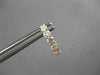 ESTATE .62CT DIAMOND 18KT YELLOW GOLD ROUND 5 STONE SHARED PRONG HUGGIE EARRINGS