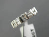 ANTIQUE .52CT ROUND & BAGUETTE DIAMOND PLATINUM 3D WEDDING ANNIVERSARY RING #816