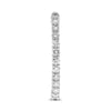 ESTATE 4.0CT DIAMOND 14KT WHITE GOLD 3D ROUND INSIDE OUT HOOP HANGING EARRINGS