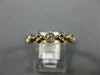 ESTATE .26CT DIAMOND 14K ROSE GOLD 3D FLOWER FILIGREE WEDDING ANNIVERSARY RING