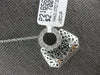ESTATE .07CT DIAMOND 14K WHITE GOLD HANDCRAFTED MULTI FLOWER LADY PURSE PENDANT