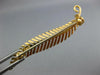 ESTATE 18KT YELLOW GOLD 3D CLASSIC HANDCRAFTED FILIGREE FLORAL LEAF BROOCH PIN