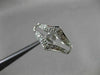 ANTIQUE WIDE .18CT OLD MINE DIAMOND 14KT WHITE GOLD PAVE INSERT RING #22030