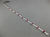 ESTATE 4.28CT DIAMOND & AAA RUBY 18KT WHITE GOLD CLASSIC JOURNEY TENNIS BRACELET