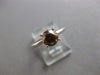 .89CT CHOCOLATE FANCY DIAMOND 14KT WHITE GOLD 3D ROUND SOLITAIRE ENGAGEMENT RING