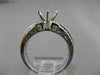 ESTATE .49CTW DIAMOND 14KT WHITE GOLD RING SEMI MOUNT ENGAGEMENT SETTING #20933