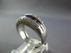 WIDE 1.28CT DIAMOND & AMETHYST 14KT WHITE GOLD PRINCESS CHANNEL ANNIVERSARY RING
