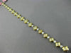 ESTATE 4.51CT WHITE & FANCY YELLOW DIAMOND 18K 2 TONE GOLD 3D INVISIBLE BRACELET