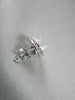 ANTIQUE .54CT 3D ROUND DIAMOND FILIGREE 14KT WHITE GOLD EARRINGS JACKET SETTINGS