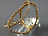 ESTATE EXTRA LARGE .66CT DIAMOND 18KT ROSE GOLD 3D CLASSIC LOVE KNOT FUN RING