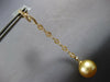 .58CT DIAMOND & AAA GOLDEN SOUTH SEA PEARL 18KT YELLOW GOLD 3D HANGING EARRINGS