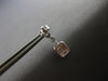 ESTATE .45CT DIAMOND 14KT WHITE GOLD ROUND & BAGUETTE INVISIBLE HANGING EARRINGS