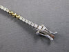ESTATE 1.37CT DIAMOND 14KT 2 TONE GOLD 3D MULTI BEAD BY THE YARD TENNIS BRACELET