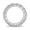 ESTATE LARGE 4.54CT DIAMOND 14K WHITE GOLD 3D ETERNITY WEDDING ANNIVERSARY RING