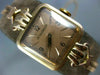 ANTIQUE JAEGER-LECOULTER 14KT ROSE GOLD 3D CLASSIC SQUARE SWISS WATCH #22937