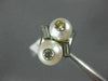 ANTIQUE LARGE .46CT DIAMOND & AAA SOUTH SEA PEARL 18K WHITE GOLD 3D FUN RING