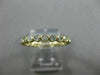 ESTATE .46CT DIAMOND 14KT YELLOW GOLD 3D BEZEL ETERNITY WEDDING ANNIVERSARY RING