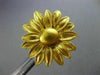 ANTIQUE 24K YELLOW GOLD 3D CLASSIC HANDCRAFTED FILIGREE FLOWER SUNBURST EARRINGS