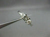 ESTATE .37CT DIAMOND 14KT WHITE GOLD 3 STONE SEMI MOUNT ENGAGEMENT RING #22416