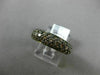 ESTATE 1.55CT CHOCOLATE FANCY DIAMOND 14KT YELLOW GOLD 3D 3 ROW ANNIVERSARY RING