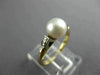 ESTATE AAA SOUTH SEA PEARL 14KT TWO TONE GOLD CLASSIC SOLITAIRE LOVE RING #19519