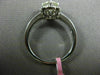 ESTATE 1.05CT DIAMOND 18KT WHITE GOLD 3D SOLITAIRE FLOWER SQUARE ENGAGEMENT RING