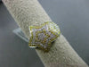 ESTATE LARGE .74CT DIAMOND 18K WHITE & YELLOW GOLD GOLDEN SHOOTING STAR FUN RING