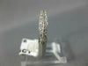 ESTATE .35CT DIAMOND 14K WHITE GOLD 2 ROW FILIGREE WEDDING ANNIVERSARY RING 1209