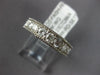 WIDE 1.23CT DIAMOND 18KT WHITE GOLD 10 STONE FILIGREE MILGRAIN ANNIVERSARY RING