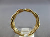 ESTATE .57CT DIAMOND 14K YELLOW GOLD DOUBLE ROPE 3/4TH ETERNITY ANNIVERSARY RING