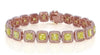 EXTRA LARGE 13.08CT PINK & FANCY YELLOW DIAMOND 18KT ROSE & YELLOW GOLD BRACELET