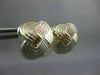 ESTATE 14KT WHITE YELLOW & ROSE GOLD SQUARE CLIP ON EARRINGS #22570