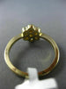 ESTATE .51CT DIAMOND 14KT YELLOW GOLD 3D CLASSIC FLOWER PROMISE ENGAGEMENT RING