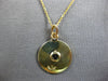 .10CT AAA SAPPHIRE 14KT YELLOW GOLD PRINCESS CUT SOLITAIRE UNISEX PENDANT #28216