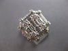 EXTRA LARGE 1.96CT DIAMOND 18KT WHITE GOLD 3D ROUND & BAGUETTE ANNIVERSARY RING