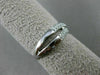 ESTATE WIDE .55CT DIAMOND 18KT WHITE GOLD 3D MULTI ROW CRISS CROSS X LOVE RING