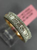 ESTATE 1.36CT WHITE & PINK DIAMOND 18K WHITE & ROSE GOLD 3D ANNIVERSARY RING
