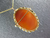 ANTIQUE 14KT YELLOW GOLD 3D LADY CAMEO OVAL FLOATING PENDANT BROOCH #27293