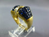 LARGE 81.35CT DIAMOND & AAA SAPPHIRE 18KT YELLOW GOLD 3D PRINCESS BOW SHAPE RING