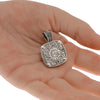 LARGE AAA TURQUOISE 18KT YELLOW GOLD & 925 SILVER STAR OF DAVID FILIGREE PENDANT
