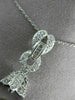 ESTATE .40CT DIAMOND & AAA TAHITIAN PEARL 18K WHITE GOLD FILIGREE PENDANT #21600