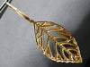 EXTRA LARGE 3.05CT DIAMOND 18KT ROSE GOLD ROUND LEAF LEVERBACK HANGING EARRINGS